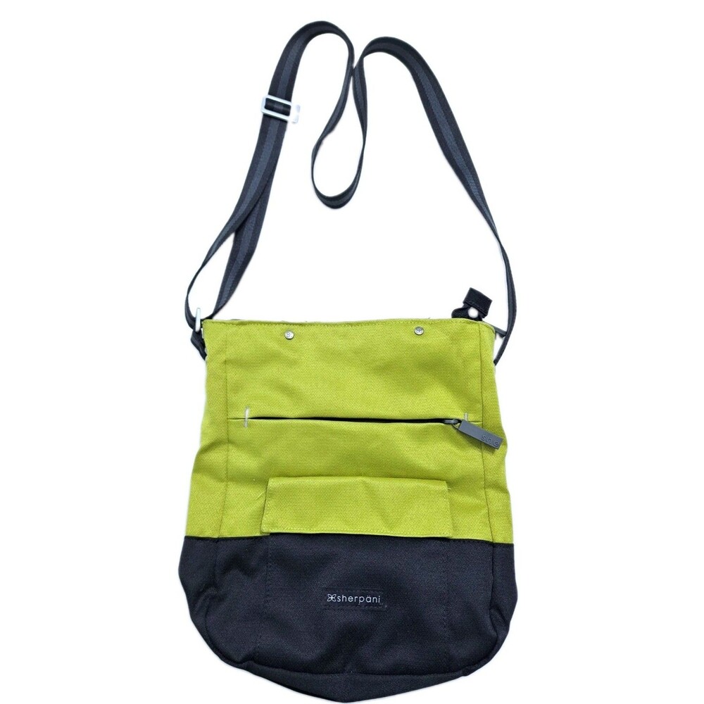 Sherpani Trevia Crossbody Bag Womens Medium Green Canvas Tote Travel Casual
